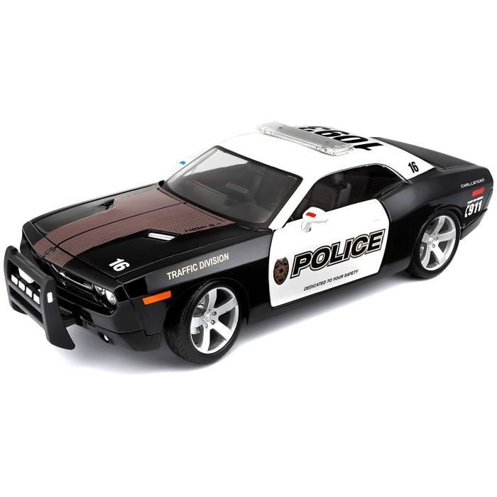 Maisto Voiture de collection 1/18 dodge challenger police 2006