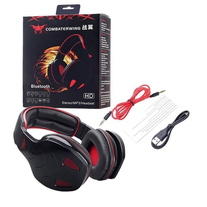 Sans Fil Bluetooth Casque Audio Headphone Present Fm Stéréo Avec