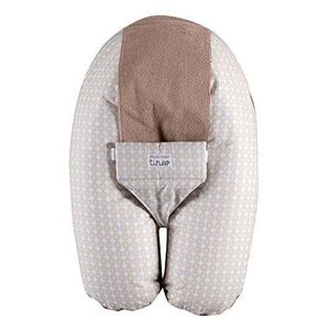 TINEO Multirelax Réversible Eponge ? Pois Blanc et Taupe