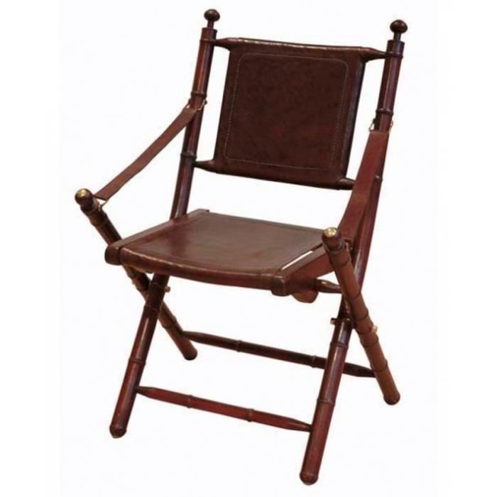Cuir Du En Pliante Tabac Chaise De Luxe Casa Padrino OZiXwTlPku