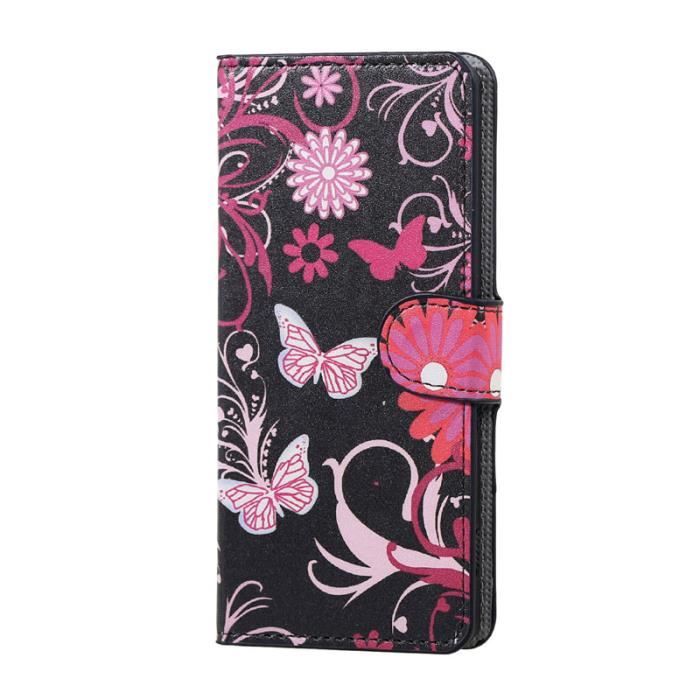coque portefeuille fille huawei p10