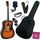 PACK GUITARE Acoustique Folk, Accordeur électroniq