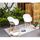 Fauteuil de jardin blanc
