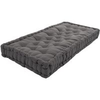 COUSSIN - MATELAS DE SOL Matelas de sol 100% coton 60x120x15cm GRIS COUSSIN - MATELAS DE SOL Matelas de sol 100% coton 60x120x15cm GRIS