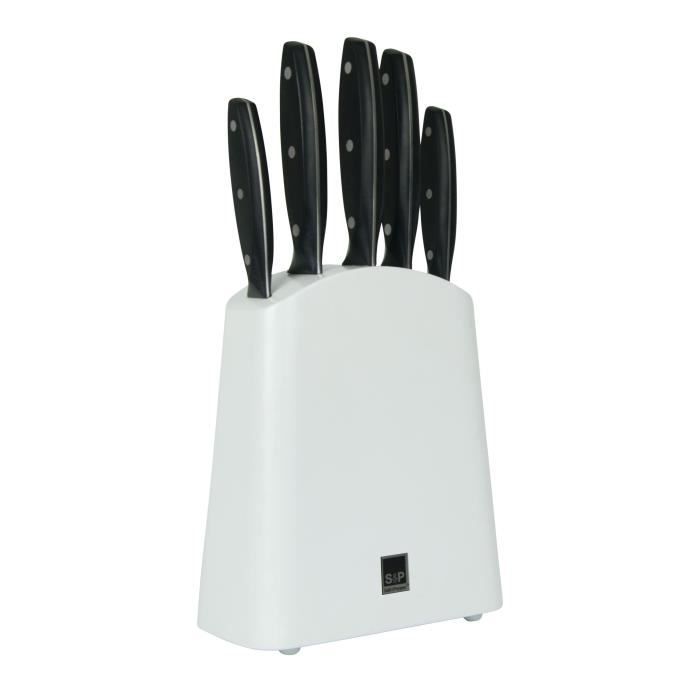 SP Bloc couteau Blade - 6 pièces - Blanc