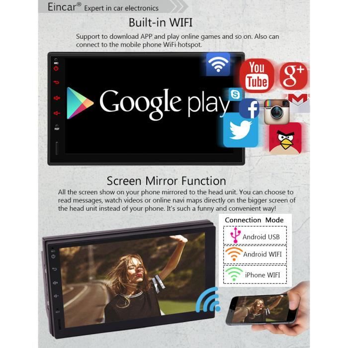  Double Din Android 7.1 voiture stéréo2