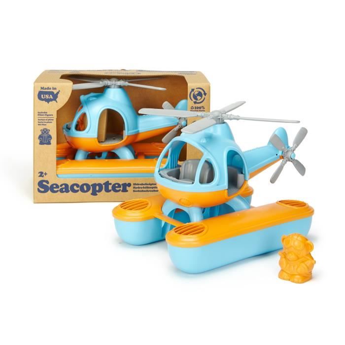 ASMOKIDS - GREEN TOYS - L'Hélicoptère de Bain Bleu