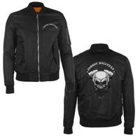 BLOUSON Bombers Biker Johnny Hallyday - Homme - Noir BLOUSON Bombers Biker Johnny Hallyday - Homme - Noir