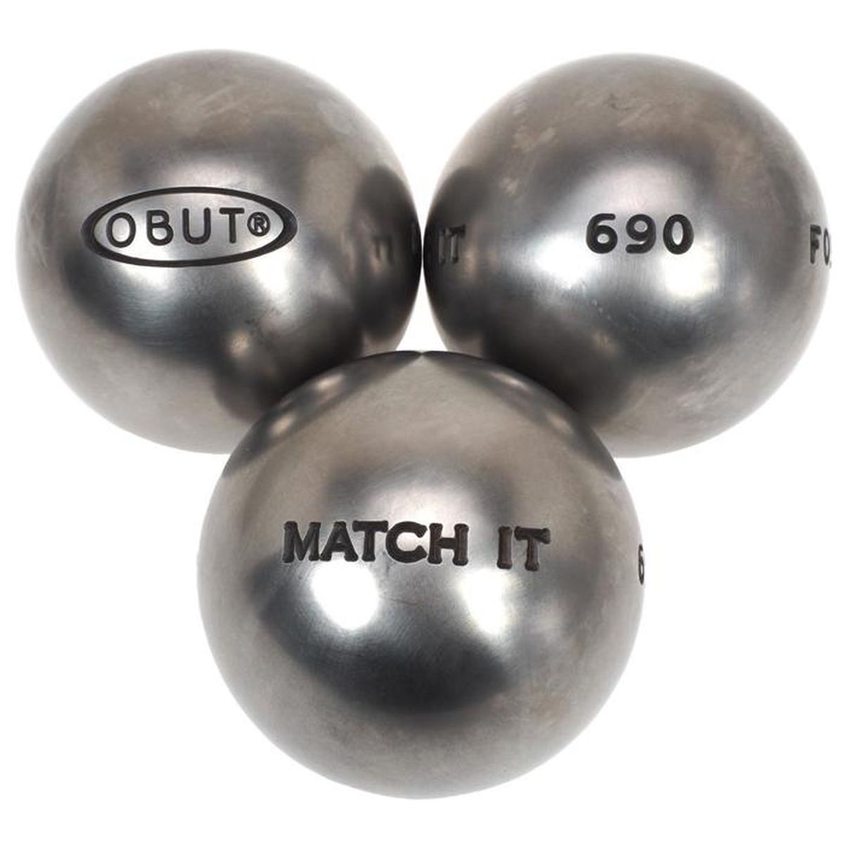 Boule De Petanque Tireur Et Pointeur Boules de pétanque Match IT Inox 71mm - Obut - 710g - Prix pas cher