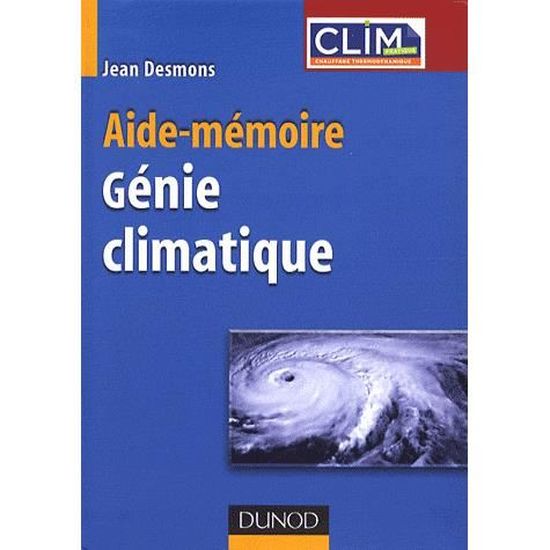 Génie Climatique Achat Vente Livre Jean Desmons Dunod - 