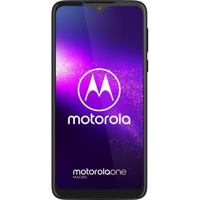 MOTOROLA MOTO ONE MACRO Bleu sidéral 64 Go