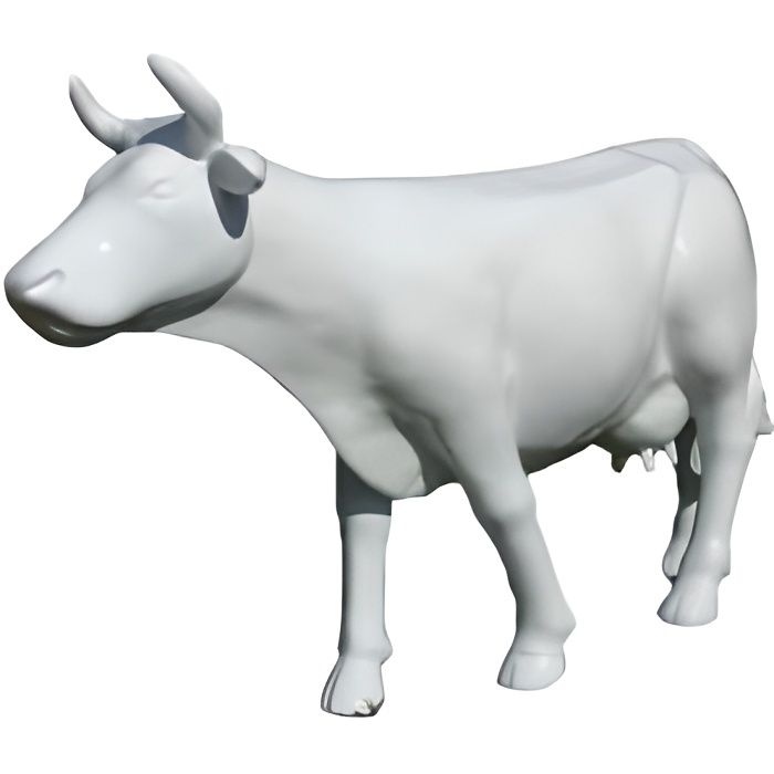 Statue vache blanche grandeur nature. Achat / Vente statue