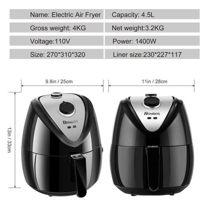 Fryer à air électrique 4.5L2