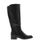 Bottes noires à talon carré de 4cm PU tige élastiq