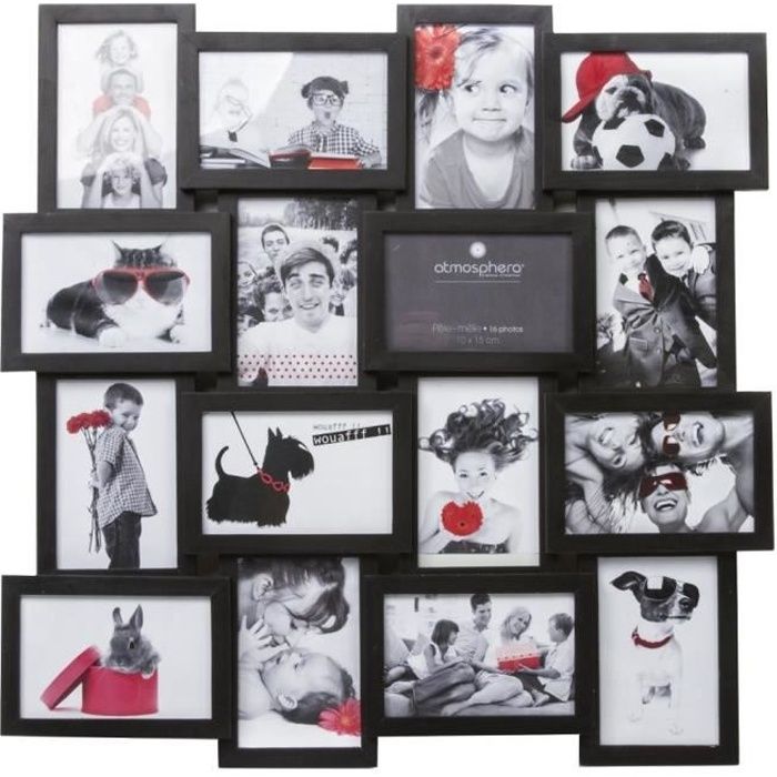 Pele-mele - 16 photos 10 x 15 cm standards - Noir - Achat ...