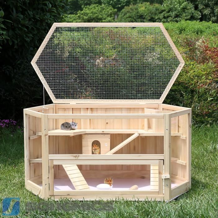 songmics 174 grande cage en bois pour cochon d inde songmics 174 grande cage en bois pour cochon d inde