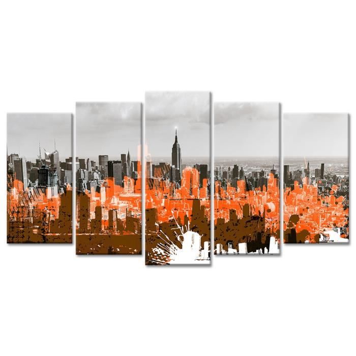Tableau Déco Graphique New York - 150x80 cm