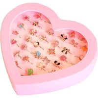 BOITE A BIJOUX 36pcs jouets pour enfants anneaux réglables bijoux BOITE A BIJOUX 36pcs jouets pour enfants anneaux réglables bijoux