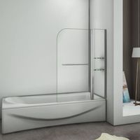 PORTE DE BAIGNOIRE Pare baignoire 120x 140cm, écran de baignoire, por PORTE DE BAIGNOIRE Pare baignoire 120x 140cm, écran de baignoire, por