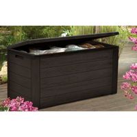 COFFRE D'EXTÉRIEUR TOOD Malle de rangement en résine - 300 L - Marron COFFRE D'EXTÉRIEUR TOOD Malle de rangement en résine - 300 L - Marron