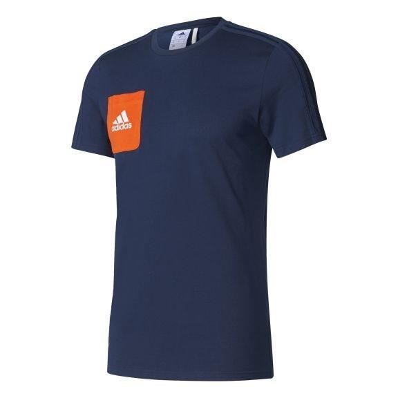ADIDAS Tiro 17 T-shirt - Bleu foncé / Orange / Blanc