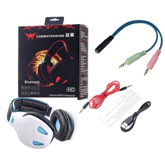 Sans Fil Bluetooth Casque Audio Headphone Present Fm Stéréo Avec