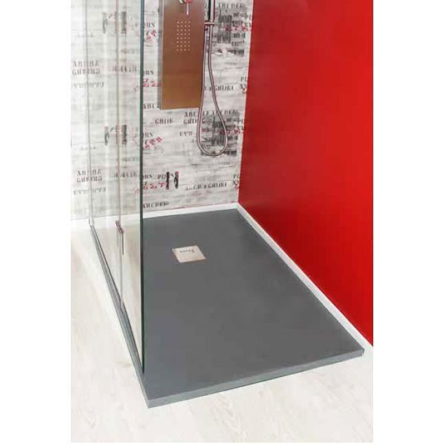 receveur de douche en résine 90x120 gris clair olan 120 gris clair