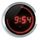 Horloge murale Ø30cm à LED rouge