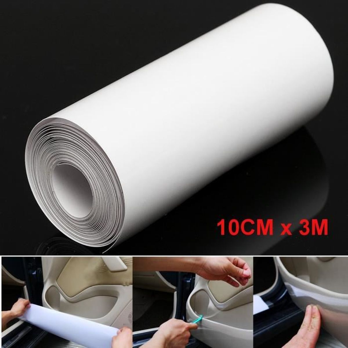 10cmx3m Voiture Pare Chocs Capot Peinture Protection Film