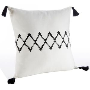 COUSSIN TODAY Coussin déhoussable en coton imprimé Carnet 