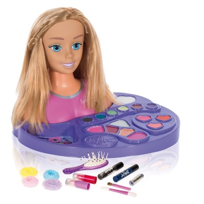 MISS PEPIS Tête à Maquiller avec Accessoires - 26 cm