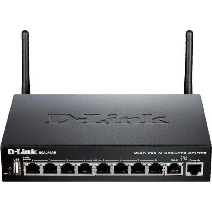 D-LINK Routeur de services unifiés - DSR-250N - Haute performance SSL
