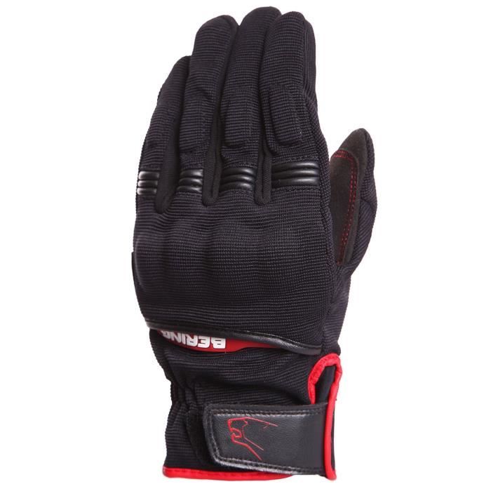 BERING Fletcher Gant Moto - Noir.Homologué EPI (loi du 20/11/2016)