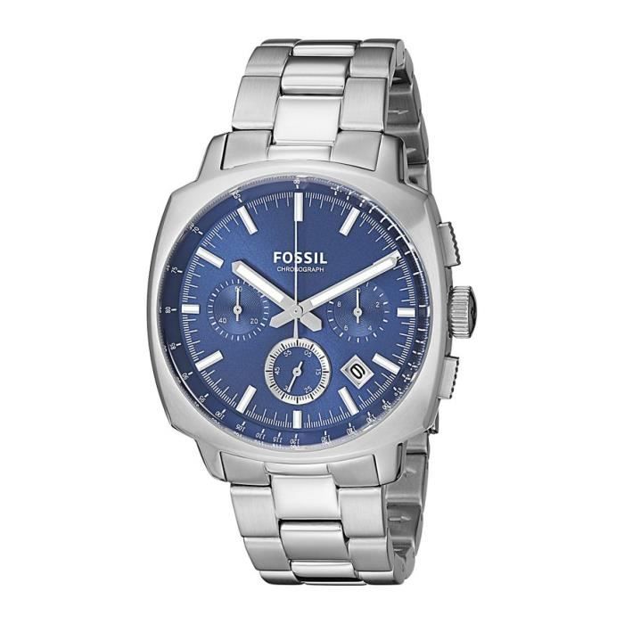 montre fossil cadran bleu