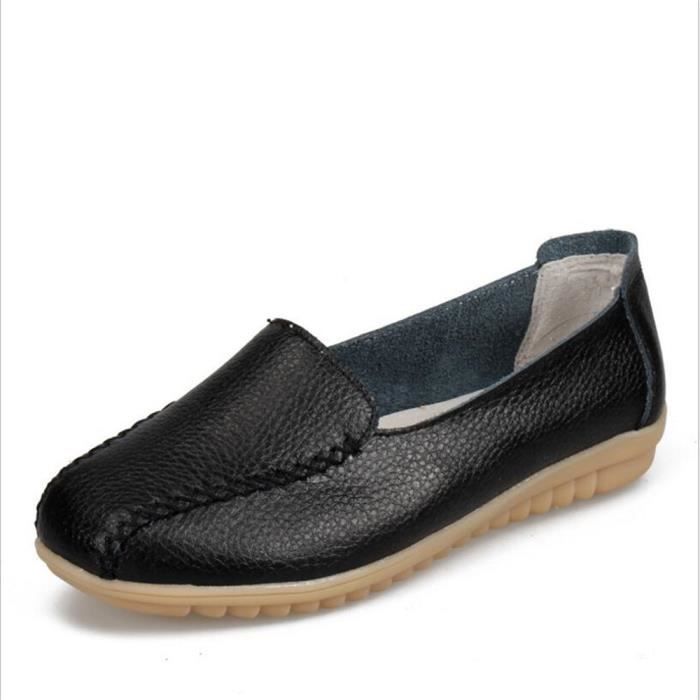 mocassin femmes talon plat leger chaussure bzh