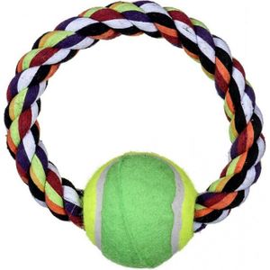 TRIXIE Balle de tennis sur une corde pour chien