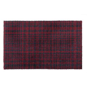 TAPIS D'ENTRÉE Tapis d´entrée FUSION DRY - Noir rayé rouge - 50x8