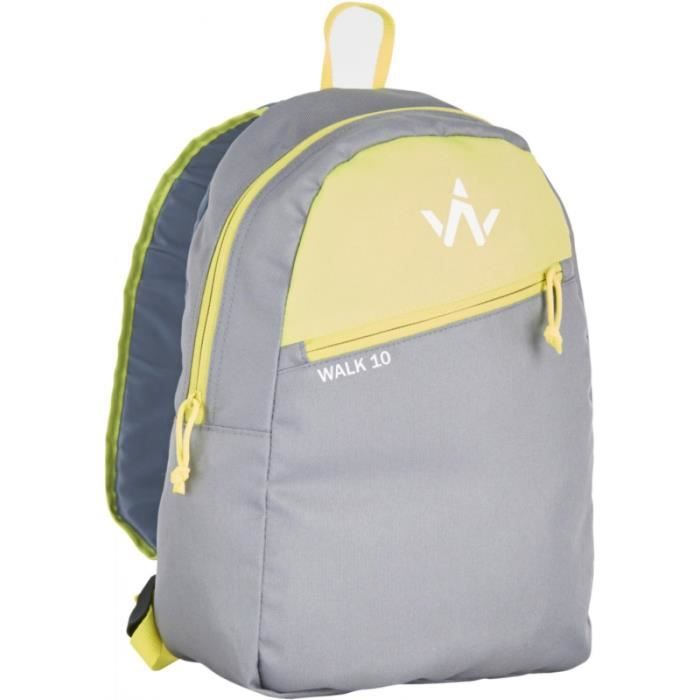 1ER PRIX Sac à dos de randonnée Walk 10 - Gris et vert fluo