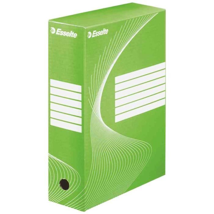 ESSELTE Boxy - Boîte archive - P 10 cm - Vert