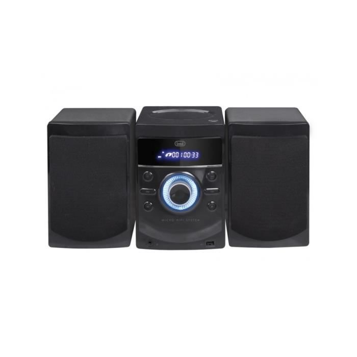 TREVI HCX-1050S Chaîne HIFI tout en 1 - 40 W - Noir