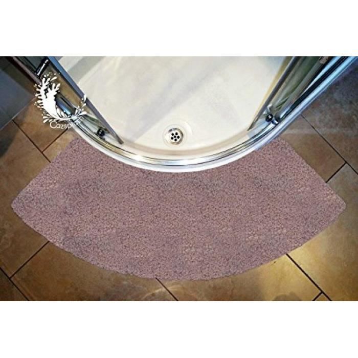 Large tapis de douche courbé couleur pierre Achat / Vente tapis de