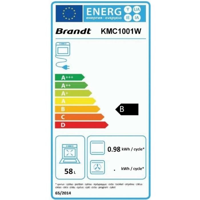 KMC1001W Cuisinière table mixte gaz / électrique1