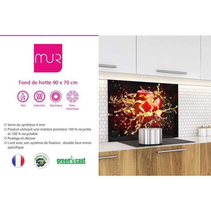 Fond de hotte "Explosion pomme rouge"3