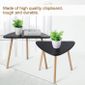 Lot De 2 Tables Basses Gigognes Scandinave Noir Achat Vente