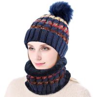 CASQUETTE - SNOOD Bonnet en tricot d'hiver et écharpe à débardeur 2 CASQUETTE - SNOOD Bonnet en tricot d'hiver et écharpe à débardeur 2