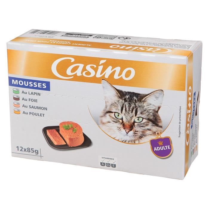 CASINO - Mousse - Pour les chats - 12x85g