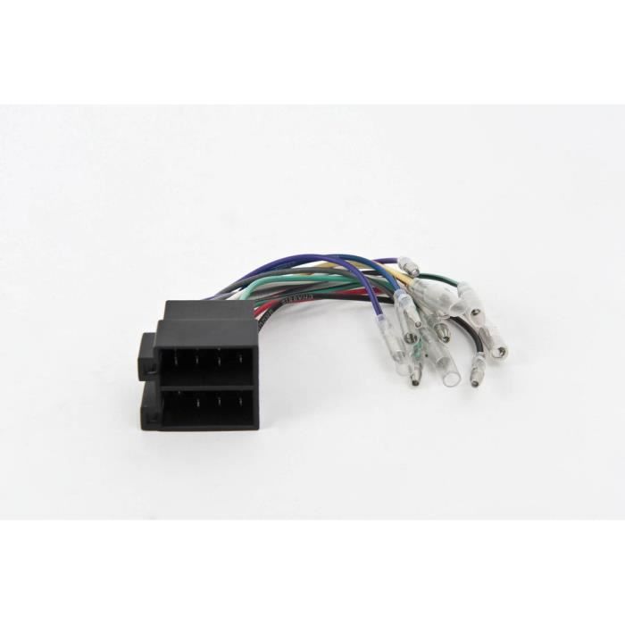 Connecteur ISO 16 Broches Sound-way - Adaptateur Universel Pour Faisceau Alimentation Et Haut-Parleurs Auto