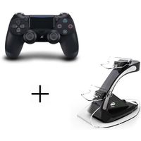 MANETTE JEUX VIDÉO Manette DualShock 4 Sony + Station de Recharge Ste MANETTE JEUX VIDÉO Manette DualShock 4 Sony + Station de Recharge Ste