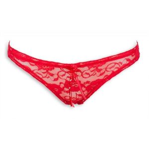 slip rouge femme