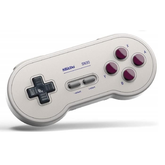 Manette Gamepad bluetooth crème 8Bitdo SN30 G Classic pour Switch